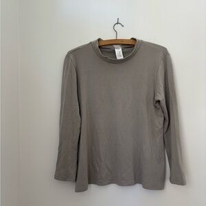 Leka cotton mock neck top